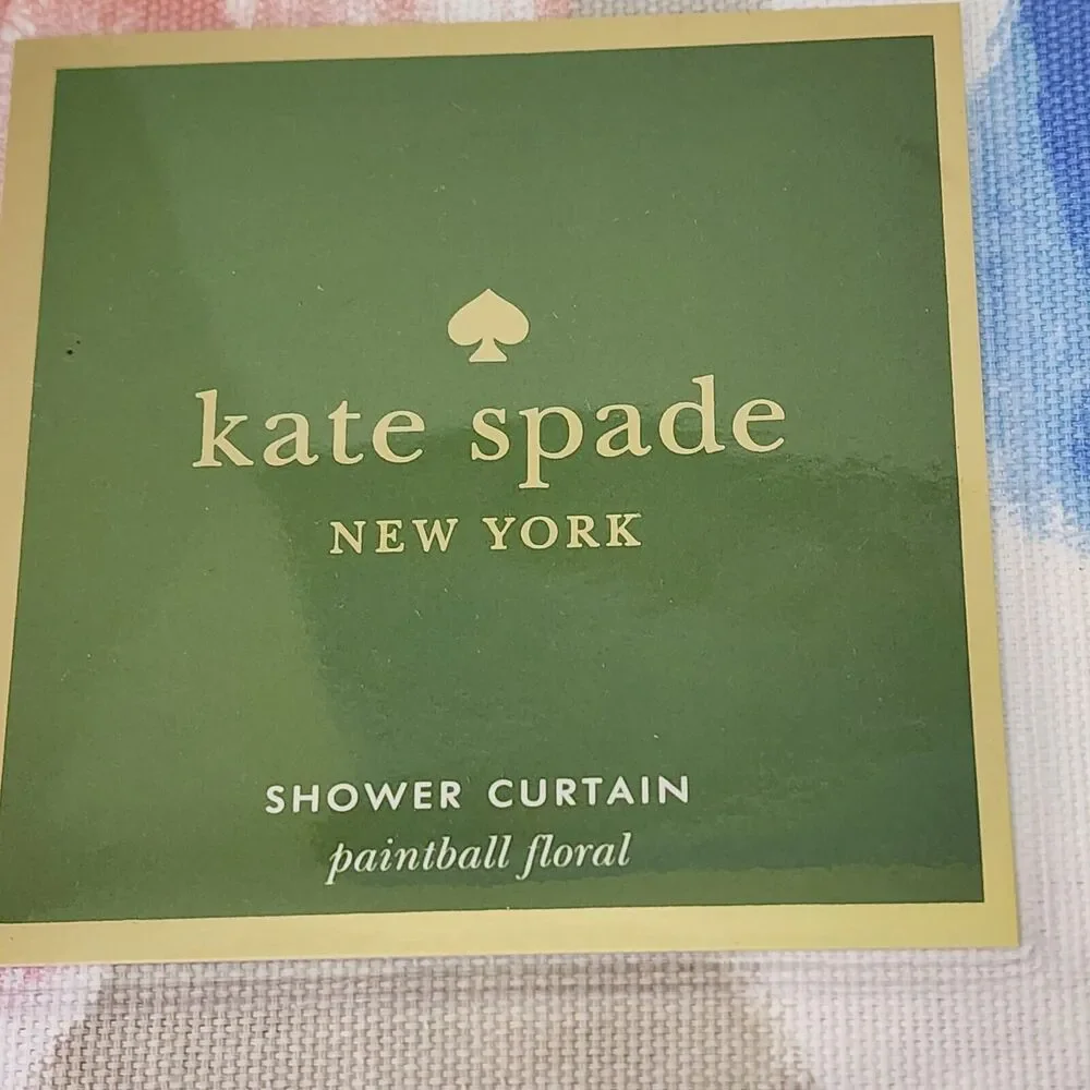 Kate Spade New York Paintball Floral Shower Curtain 72X72 Watercolor Abstract